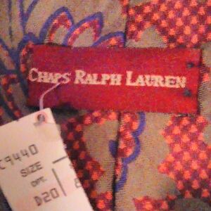 Chaps Red Patterned Men's Tie